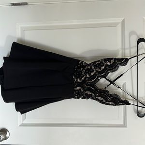 Black lace romper
